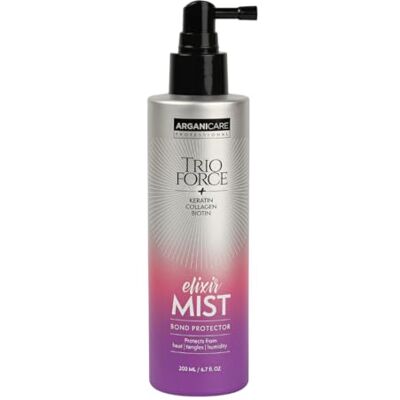 Brume coiffante Arganicare - Kératine, Collagène, Biotine - 200ml - Publicité Brume coiffante Arganicare - Kératine, Collagène, Biotine - 200ml - Publicité