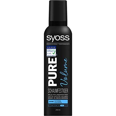 Syoss Mousse coiffante Pure Volume Tenue 3-250 ml - Publicité Syoss Mousse coiffante Pure Volume Tenue 3-250 ml - Publicité