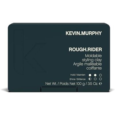 KEVIN.MURPHY Rough.Rider Clay Argile Malléable Coiffante, 100 g Pour Tous Types de Cheveux, Maintien Fort, Fini Mat, avec Extraits de Soja & Bambou, sans Sulfates ni Parabènes - Publicité KEVIN.MURPHY Rough.Rider Clay Argile Malléable Coiffante, 100 g Pour Tous Types de Cheveux, Maintien Fort, Fini Mat, avec Extraits de Soja & Bambou, sans Sulfates ni Parabènes - Publicité