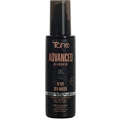 Tahe Advanced Barber Spray capillaire d'eau de mer N°321 Sea Water Advanced Barber pour un look libre et flexible, 100 ml - Publicité Tahe Advanced Barber Spray capillaire d'eau de mer N°321 Sea Water Advanced Barber pour un look libre et flexible, 100 ml - Publicité
