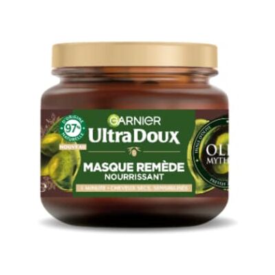 Garnier Ultra Doux Masque Nourrissant olive mythique 340ml - Publicité Garnier Ultra Doux Masque Nourrissant olive mythique 340ml - Publicité