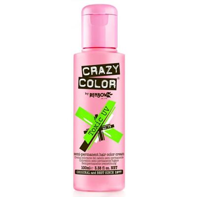 Crazy Color Coloration Toxic UV Vert 100 ml - Publicité Crazy Color Coloration Toxic UV Vert 100 ml - Publicité