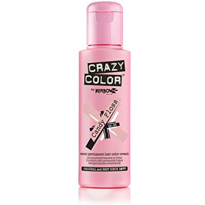 Crazy Color Renbow - Candy Floss - Couleur - 100 ml - Teinture pour cheveux - Publicité Crazy Color Renbow - Candy Floss - Couleur - 100 ml - Teinture pour cheveux - Publicité