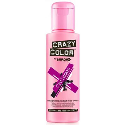 Crazy Color Coloration pour cheveux, Rouge Cyclamen - Publicité Crazy Color Coloration pour cheveux, Rouge Cyclamen - Publicité