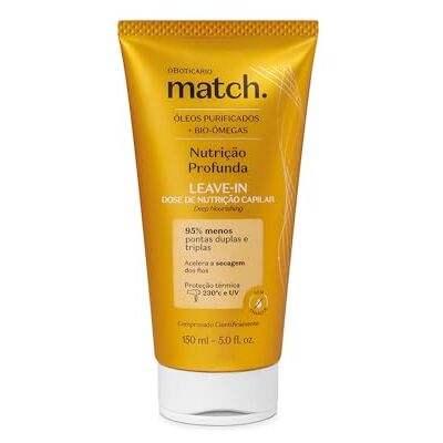 O Boticário Leave-in Nutrition Match 150 ml - Publicité O Boticário Leave-in Nutrition Match 150 ml - Publicité