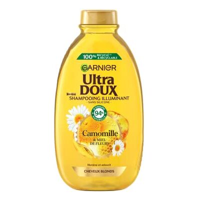 Garnier Ultra Doux Camomille Shampoing à la Camomille et Miel de Fleurs 400 - Publicité Garnier Ultra Doux Camomille Shampoing à la Camomille et Miel de Fleurs 400 - Publicité