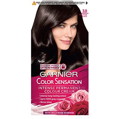 Garnier Color Sensation Intense Permanent Colour Cream 3.0 Prestige Black - Publicité Garnier Color Sensation Intense Permanent Colour Cream 3.0 Prestige Black - Publicité