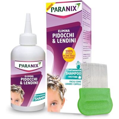 Paranix Shampoo Traitement pour éliminer les pidocques et les larmes 200 ml - Publicité Paranix Shampoo Traitement pour éliminer les pidocques et les larmes 200 ml - Publicité