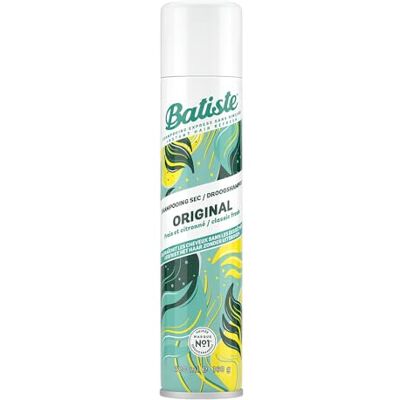 Batiste Shampooing Sec Original Grand Format Rafraîchit durablement les cheveux et apporte du volume- Parfum Citronné – 280ml - Publicité Batiste Shampooing Sec Original Grand Format Rafraîchit durablement les cheveux et apporte du volume- Parfum Citronné – 280ml - Publicité