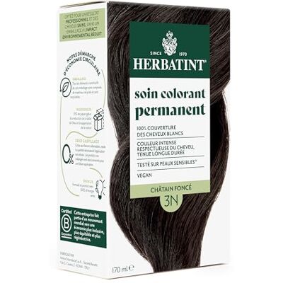 Herbatint Soin Colorant Permanent Cheveux 3N Châtain Foncé 170 ml Sans Ammoniaque, 100% Couverture des Cheveux Blancs Testé Dermatologiquement pour Peaux Sensibles, avec 8 Extraits Naturels - Publicité Herbatint Soin Colorant Permanent Cheveux 3N Châtain Foncé 170 ml Sans Ammoniaque, 100% Couverture des Cheveux Blancs Testé Dermatologiquement pour Peaux Sensibles, avec 8 Extraits Naturels - Publicité