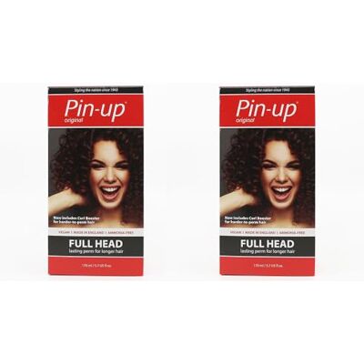 Pin-up Original Pin Up Full Head Home Perm Kit for Long Lasting Natural Curls 170ml Duo Protein Rich for Soft and Shiny Hair. Suitable for All Hair Types. Creates Beautiful Long Lasting Bouncy Curls. Publicité Pin-up Original Pin Up Full Head Home Perm Kit for Long Lasting Natural Curls 170ml Duo Protein Rich for Soft and Shiny Hair. Suitable for All Hair Types. Creates Beautiful Long Lasting Bouncy Curls. Publicité