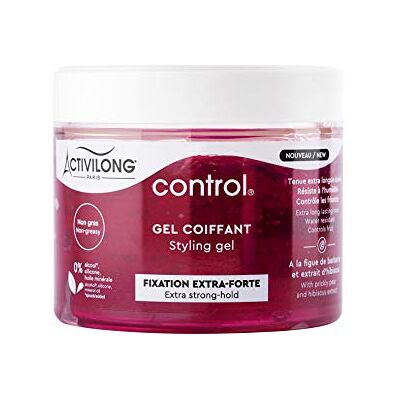 Activilong Gel Coiffant Fixation Extra-Forte Tenue Longue Durée -Enrichi En Figue De Barbarie Et Extrait D’Hibiscus Non Gras Sans Alcool Made In France 300ml - Publicité Activilong Gel Coiffant Fixation Extra-Forte Tenue Longue Durée -Enrichi En Figue De Barbarie Et Extrait D’Hibiscus Non Gras Sans Alcool Made In France 300ml - Publicité
