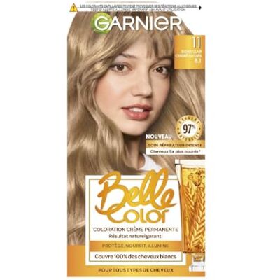 Garnier 11 Blond Clair Cendré Coloration Capillaire - Coloration Capillaire - Publicité Garnier 11 Blond Clair Cendré Coloration Capillaire - Coloration Capillaire - Publicité