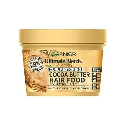 Garnier Fructis Hair FOOD Masque au beurre de coco 390 ml - Publicité Garnier Fructis Hair FOOD Masque au beurre de coco 390 ml - Publicité