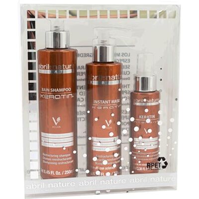 April et Nature - Keratin Pack - Pack cosmétique - Publicité April et Nature - Keratin Pack - Pack cosmétique - Publicité