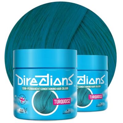 La Riche X2 Directions Semi-Permanent Conditioning Hair Colour 88ml Turquoise by - Publicité La Riche X2 Directions Semi-Permanent Conditioning Hair Colour 88ml Turquoise by - Publicité
