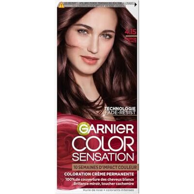 Garnier COLOR SENSATION 4.15 MARRON GLACE - Publicité Garnier COLOR SENSATION 4.15 MARRON GLACE - Publicité