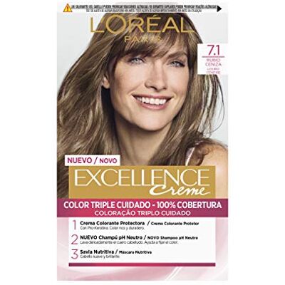 L'Oreal Paris - Excellence Creme - 7.1 Blond cendré - Coloration - Publicité L'Oreal Paris - Excellence Creme - 7.1 Blond cendré - Coloration - Publicité