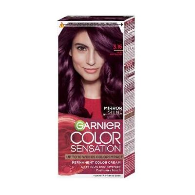 Garnier Color Sensation Hair Dye 3.16 Deep Amethyste Lot de 3 - Publicité Garnier Color Sensation Hair Dye 3.16 Deep Amethyste Lot de 3 - Publicité