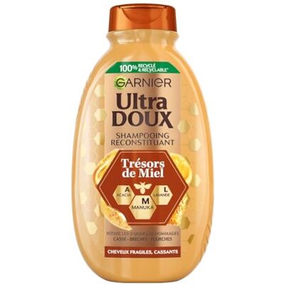 Garnier Ultra Doux Shampooing Protecteur trésor de miel, 300 ml - Publicité Garnier Ultra Doux Shampooing Protecteur trésor de miel, 300 ml - Publicité