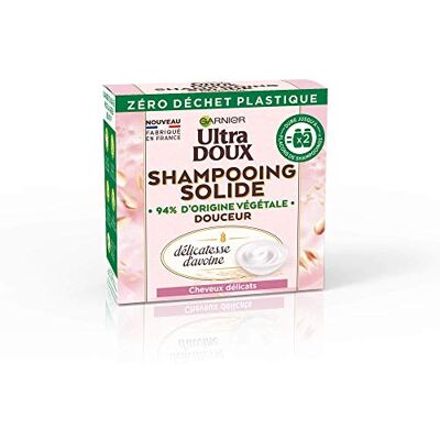 GARNIER - Ultra Gentle Oat Delicacy - 60 g - Avoine - Shampoing solide - Publicité GARNIER - Ultra Gentle Oat Delicacy - 60 g - Avoine - Shampoing solide - Publicité