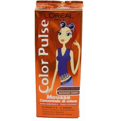 Garnier L'OREAL COULEUR PULSE MAHOGANY HENERGY - Publicité Garnier L'OREAL COULEUR PULSE MAHOGANY HENERGY - Publicité