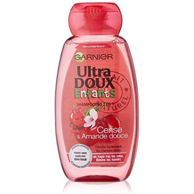 Garnier Ultra Doux Enfant Cerise Amande SHAMPOOING 2 EN 1 A L'EXTRAIT DE CERISE 250ml - Publicité Garnier Ultra Doux Enfant Cerise Amande SHAMPOOING 2 EN 1 A L'EXTRAIT DE CERISE 250ml - Publicité