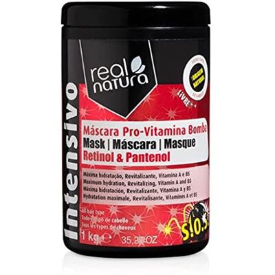 Real Natura Pro Vitamin Bomb Masque Capillaire Sans Sel - Masque - Publicité Real Natura Pro Vitamin Bomb Masque Capillaire Sans Sel - Masque - Publicité