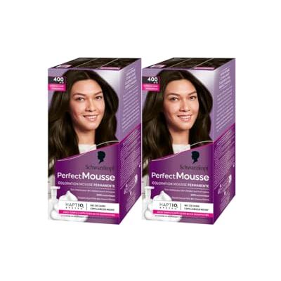 Schwarzkopf Perfect Mousse Coloration Permanente Cheveux Expresso Givré 400 Lot de 2 - Publicité Schwarzkopf Perfect Mousse Coloration Permanente Cheveux Expresso Givré 400 Lot de 2 - Publicité