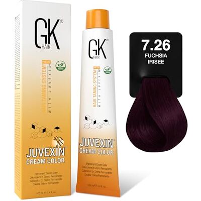 GK Hair - Juvexin 7.26 - Mauve - 100ML - Crème colorante capillaire - Publicité GK Hair - Juvexin 7.26 - Mauve - 100ML - Crème colorante capillaire - Publicité