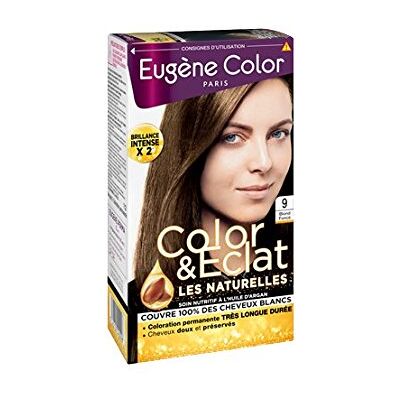 Eugène Color Color & Eclat Les Naturelles N°9 Blond Foncé Coloration Permanente brillance Longue Durée à l'Huile d'Argan Lot de 2 - Publicité Eugène Color Color & Eclat Les Naturelles N°9 Blond Foncé Coloration Permanente brillance Longue Durée à l'Huile d'Argan Lot de 2 - Publicité