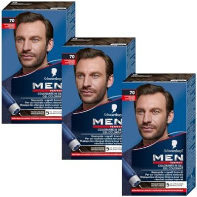 Schwarzkopf Men Perfect Gel Colorant Anti-Cheveux Blancs Homme Coloration Cheveux Homme Résultat Naturel – Application rapide et facile Sans Ammoniaque -Châtain Foncé Naturel 70 Lot de 3 - Publicité Schwarzkopf Men Perfect Gel Colorant Anti-Cheveux Blancs Homme Coloration Cheveux Homme Résultat Naturel – Application rapide et facile Sans Ammoniaque -Châtain Foncé Naturel 70 Lot de 3 - Publicité