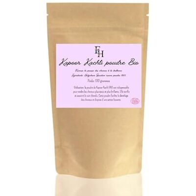 France Herboristerie Kapoor Kachli Poudre ayurvédique Bio Sachet de 100 grammes - Publicité France Herboristerie Kapoor Kachli Poudre ayurvédique Bio Sachet de 100 grammes - Publicité