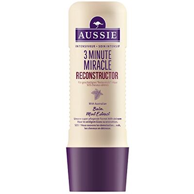 Aussie 3 Minute Miracle Reconstructor Soin Intensif pour Cheveux Secs 250 ml - Publicité Aussie 3 Minute Miracle Reconstructor Soin Intensif pour Cheveux Secs 250 ml - Publicité