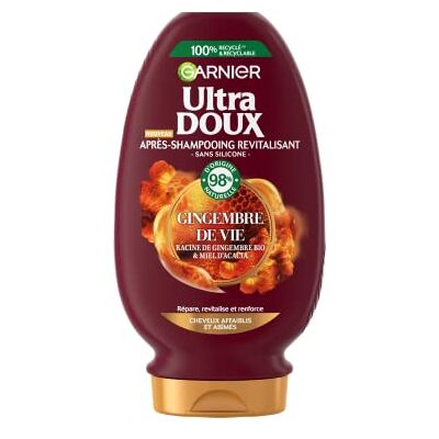 Garnier Ultra Doux Après shampooing Gingembre de vie - Publicité Garnier Ultra Doux Après shampooing Gingembre de vie - Publicité