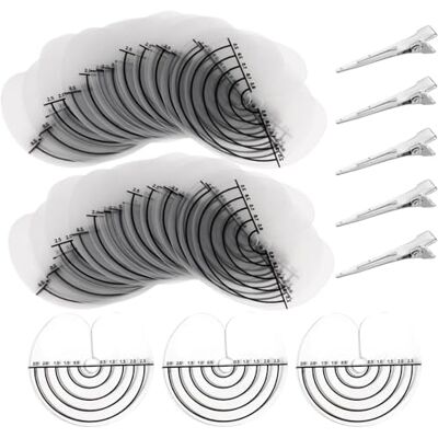 KEORHEZ 100 Pièces Ajouter 5 Clips Pochoirs D'extension De Cheveux Avec échelle Extensions De Cheveux à Sectionner Pour Fixation Sur Pointes En U Extensions à La Kératine - Publicité KEORHEZ 100 Pièces Ajouter 5 Clips Pochoirs D'extension De Cheveux Avec échelle Extensions De Cheveux à Sectionner Pour Fixation Sur Pointes En U Extensions à La Kératine - Publicité