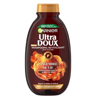 Garnier Ultra Doux Gingembre de Vie Shampooing Gingembre de vie 250ml - Publicité Garnier Ultra Doux Gingembre de Vie Shampooing Gingembre de vie 250ml - Publicité