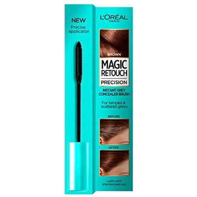 L'Oreal Paris Mascara Cheveux Magic Retouch Précision L'Oréal Paris Tube Sans ammoniaque Brun Pour tous les types de cheveux Temporaire - Publicité L'Oreal Paris Mascara Cheveux Magic Retouch Précision L'Oréal Paris Tube Sans ammoniaque Brun Pour tous les types de cheveux Temporaire - Publicité