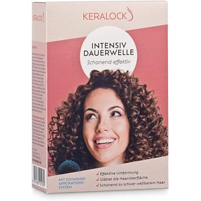 Keralock Perm Intense pour cheveux non traités, difficiles à onduler – boucles et volume durables – Crème permanente apaise le cuir chevelu – Lotion fixatrice pour une application facile - Publicité Keralock Perm Intense pour cheveux non traités, difficiles à onduler – boucles et volume durables – Crème permanente apaise le cuir chevelu – Lotion fixatrice pour une application facile - Publicité