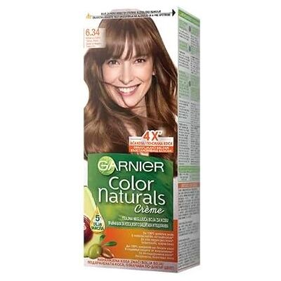 Garnier Color Naturals 6.34 Golden Copper Dark Blonde Lot de 3 - Publicité Garnier Color Naturals 6.34 Golden Copper Dark Blonde Lot de 3 - Publicité