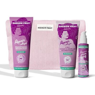 Kit de réparation collagen Energie Fruit - 3 produits - Publicité Kit de réparation collagen Energie Fruit - 3 produits - Publicité
