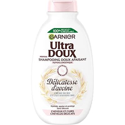 Garnier Ultra Doux Shampooing Hydratant delicatesse 300 ml - Publicité Garnier Ultra Doux Shampooing Hydratant delicatesse 300 ml - Publicité