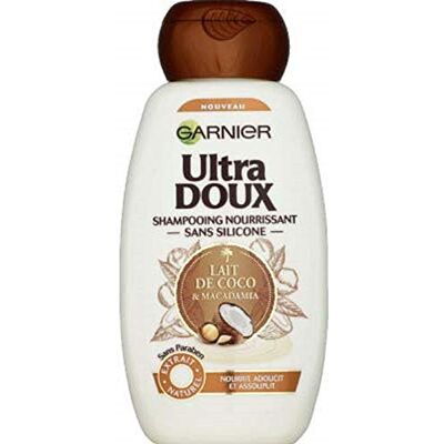Garnier Ultra Doux Shampooing Lait de Coco Macadamia 250ml - Publicité Garnier Ultra Doux Shampooing Lait de Coco Macadamia 250ml - Publicité