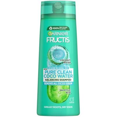 Garnier Fructis Coconut Water Pure Clean Shampooing Balancing 400 ml - Publicité Garnier Fructis Coconut Water Pure Clean Shampooing Balancing 400 ml - Publicité