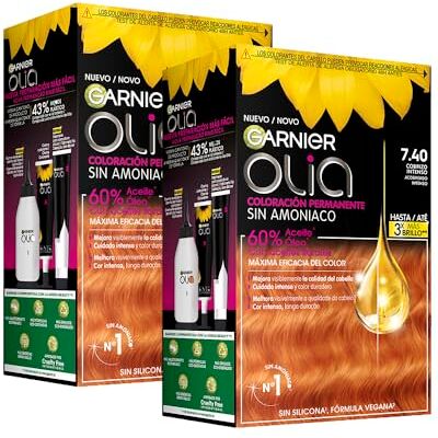 Garnier Olia Coloration N°7.40 Cuivre Intense Lot De 2 Prix Du Lot Livraison Rapide En France Métropolitaine - Publicité Garnier Olia Coloration N°7.40 Cuivre Intense Lot De 2 Prix Du Lot Livraison Rapide En France Métropolitaine - Publicité
