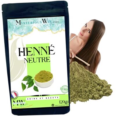 Mysterious Way Henné neutre en poudre cheveux Incolore soin cheveux Anti Poux et pellicule Masque et Gommage pour visage, corps et soin peau naturel après shampoing- sans coloration cheveux (120g) - Publicité Mysterious Way Henné neutre en poudre cheveux Incolore soin cheveux Anti Poux et pellicule Masque et Gommage pour visage, corps et soin peau naturel après shampoing- sans coloration cheveux (120g) - Publicité