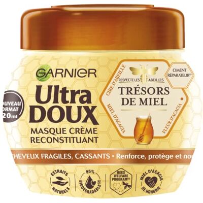 Garnier - Masque Crème Reconstituant Trésor de Miel - Trésor de Miel - Masque capillaire - Publicité Garnier - Masque Crème Reconstituant Trésor de Miel - Trésor de Miel - Masque capillaire - Publicité