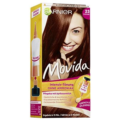 Garnier Movida, coloration crème curative pour cheveux avec une couleur d'une grande intensité - Publicité Garnier Movida, coloration crème curative pour cheveux avec une couleur d'une grande intensité - Publicité