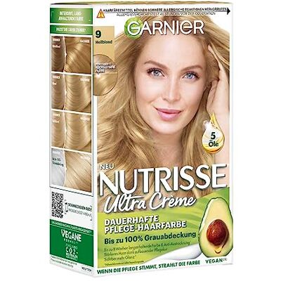 Garnier Nutrisse Crème 90 Blond clair - Publicité Garnier Nutrisse Crème 90 Blond clair - Publicité