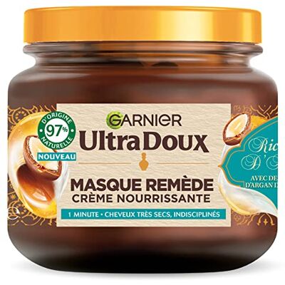 Garnier ULTRA DOUX RICHESSE ARGAN MASQUE 340ML - Publicité Garnier ULTRA DOUX RICHESSE ARGAN MASQUE 340ML - Publicité